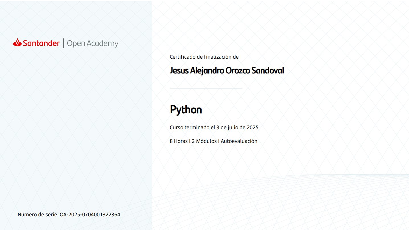 Certificado de Fundamentos de Python